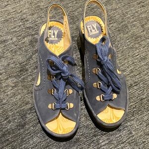 Fly London Navy Blue Sandals